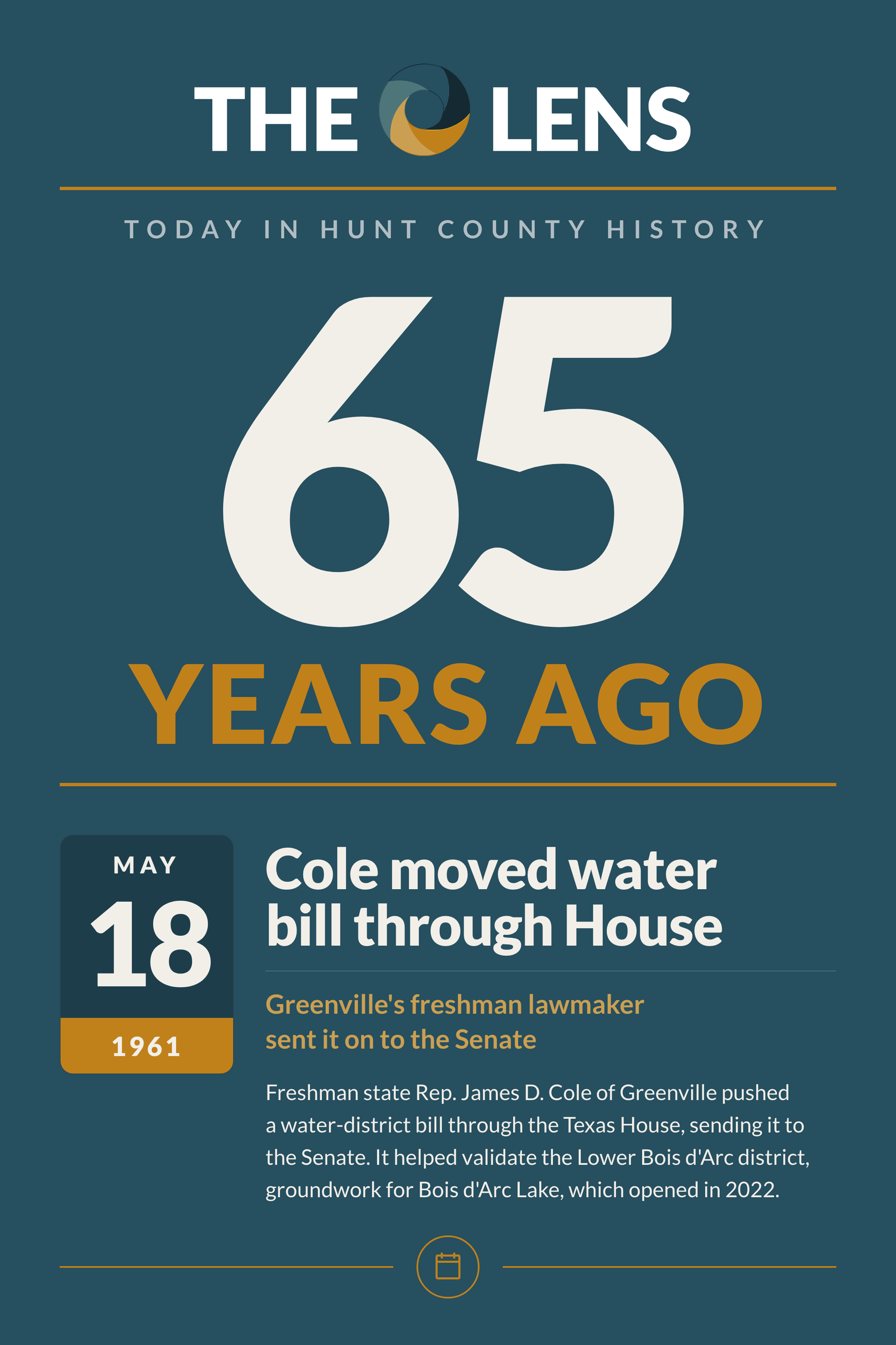 Today in Hunt County History, MONDAY, MAY 18, 2026