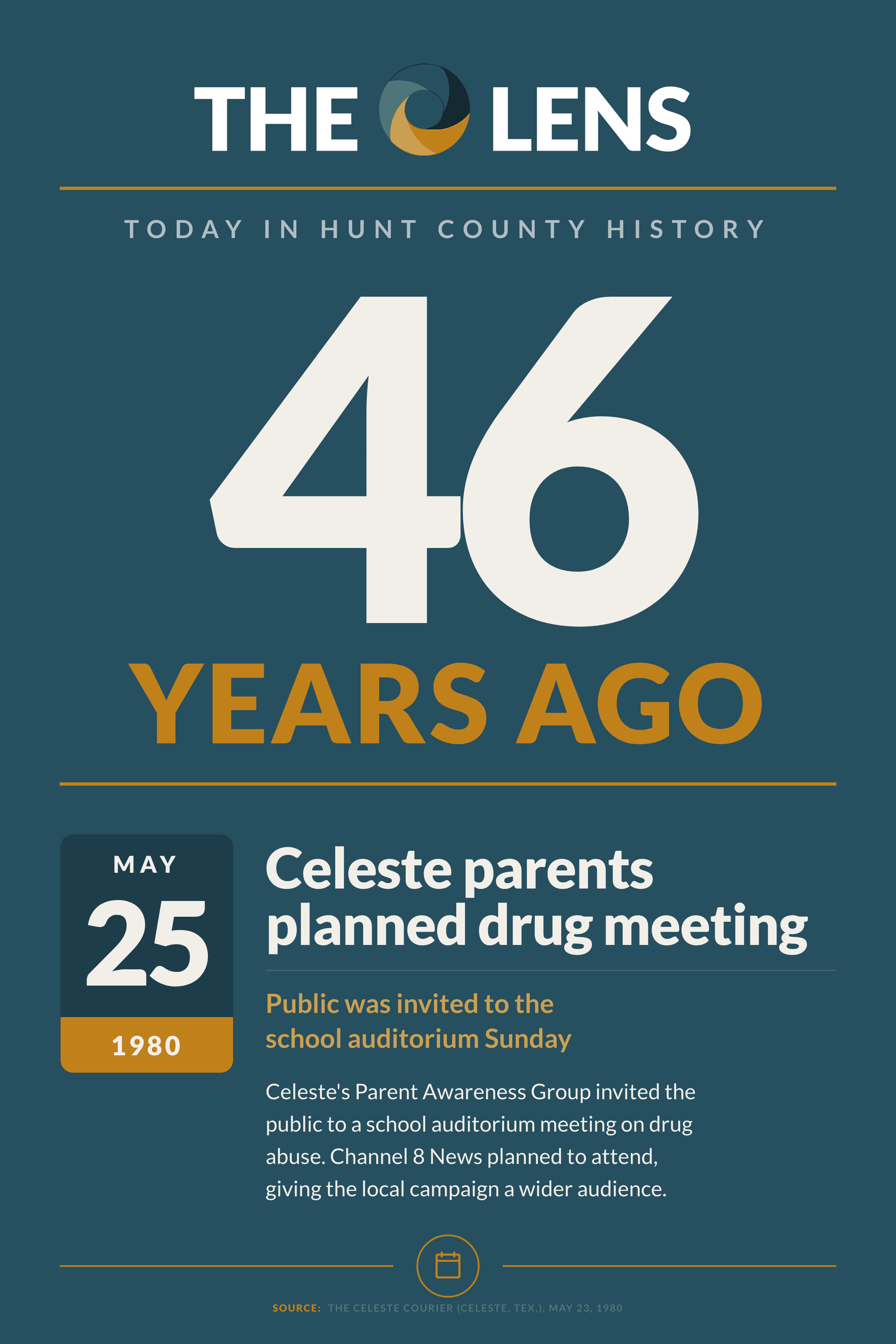 Today in Hunt County History, MONDAY, MAY 25, 2026